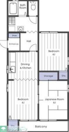 ジョイスタカハシB棟の物件間取画像